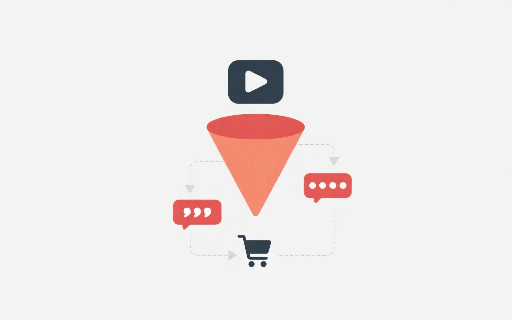 短视频引流到直播间并完成下单的转化路径示意