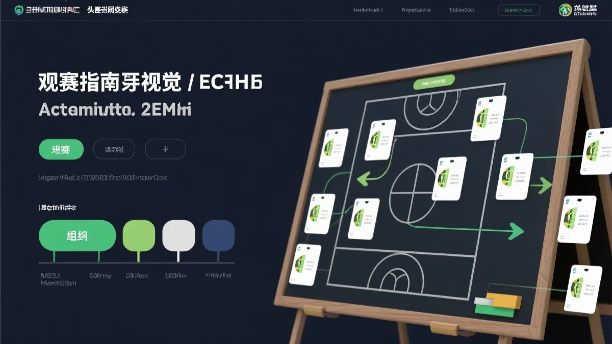 世界杯小组赛观赛指南视觉：战术板、箭头路线与球队分组卡片